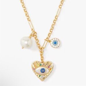 Kate Spade Multi Color Evil Eye Necklace NWT